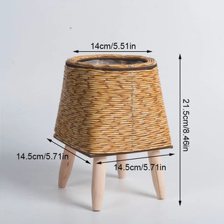 Woven Rattan Flower Pot