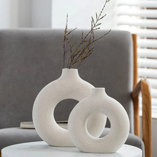 Hollow Ceramic Vase