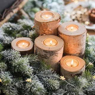 Wooden Candlestick Succulent Plant Pot