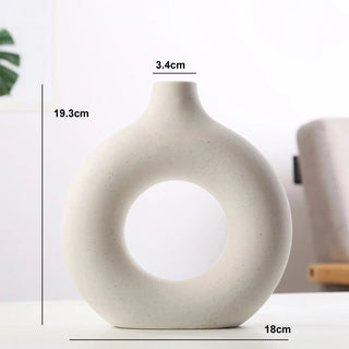 Hollow Ceramic Vase