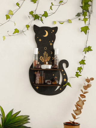 Wooden Cat Shelf